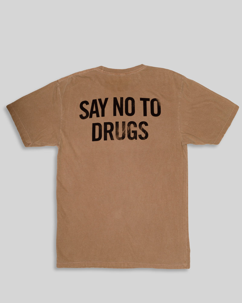 Say "No To Drugs" Tee - Ash Caramel